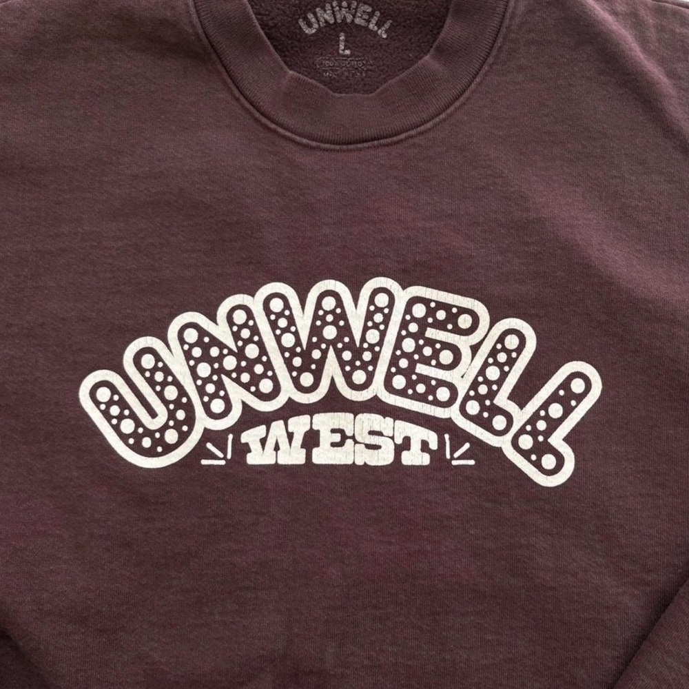UNWELL West Tour 2024 Medium Brown Sweatshirt - Picture 3 of 4